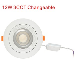 12W 3CCT Down Light-Plastic(140mm size)